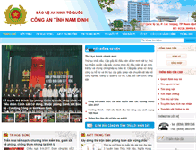 Tablet Screenshot of congannamdinh.gov.vn